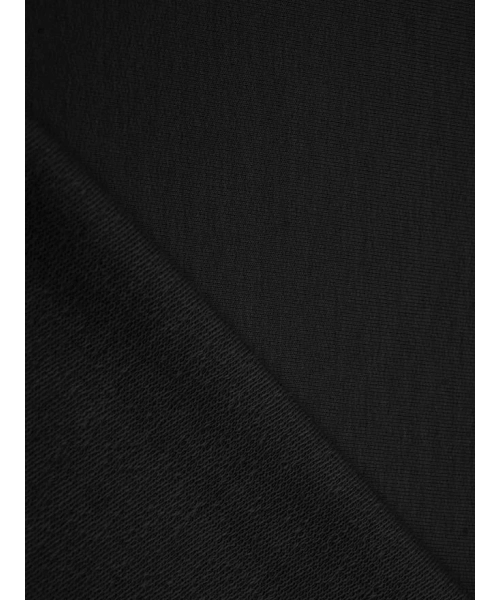 Dzianina dresowa PREMIUM Czarna dresówka pętelka 0,5m